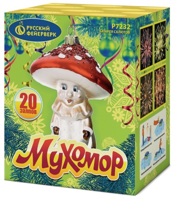 Мухомор Батарея салютов купить в Архангельске | arhangelsk.salutsklad.ru